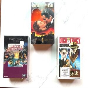 VHS Tape Box Set Bundle Gone with the Wind Vintage